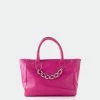L'INTERVALLE WOMEN Island Fuchsia Leather