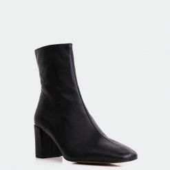 L'INTERVALLE BOOTS Jepson Black Leather