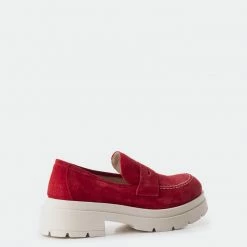 L'INTERVALLE Kappa Red Suede WOMEN