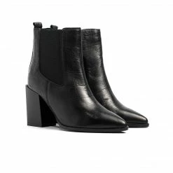 L'intervalle Laredo Black Croco Boots WOMEN