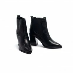 L'intervalle Laredo Black Croco Boots WOMEN