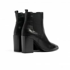 L'intervalle Laredo Black Croco Boots WOMEN