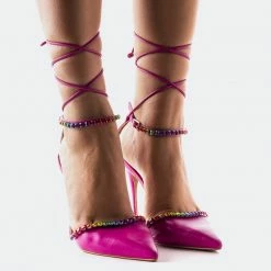 L'INTERVALLE Matina Fuchsia Leather