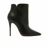 L'intervalle WOMEN Mia Black Leather Ankle Boots