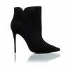 L'intervalle WOMEN Mia Black Nubuck Ankle Boots