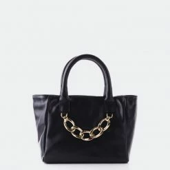 L'INTERVALLE WOMEN Mini Island Black Leather