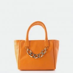 L'INTERVALLE WOMEN Mini Island Orange Leather