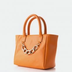 L'INTERVALLE WOMEN Mini Island Orange Leather