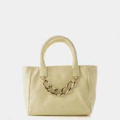 L'INTERVALLE Mini Island Light Yellow Leather WOMEN