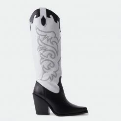 L'INTERVALLE Otis Black/ White Leather WOMEN