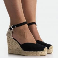 L'INTERVALLE Petrolina Black Canvas WOMEN