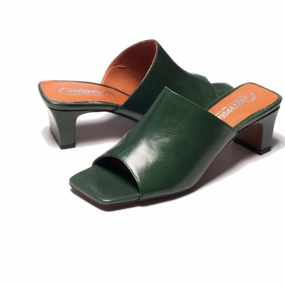 L'INTERVALLE Zagora Green Leather WOMEN 4 L'INTERVALLE Zagora Green Leather WOMEN