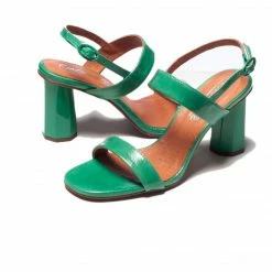 L'INTERVALLE Karmin Green Leather WOMEN