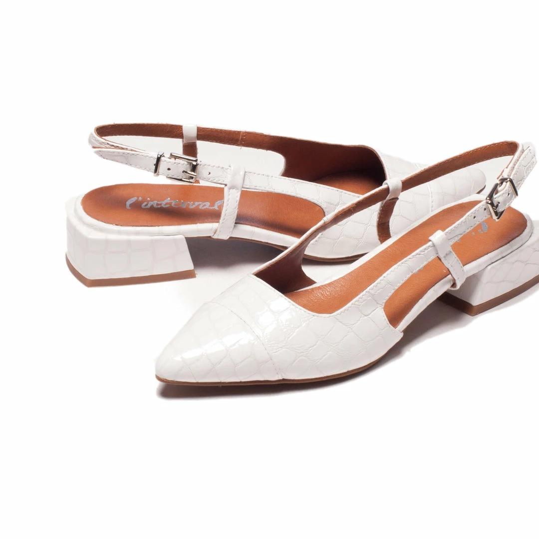 L'INTERVALLE WOMEN Mandy White Croco 4 L'INTERVALLE WOMEN Mandy White Croco