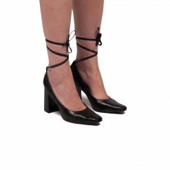 L'INTERVALLE WOMEN Camellia Black Leather