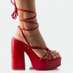 L'INTERVALLE Vai Red Leather WOMEN