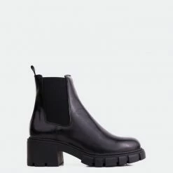 L'INTERVALLE WOMEN Vannes Black Leather